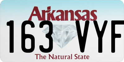 AR license plate 163VYF