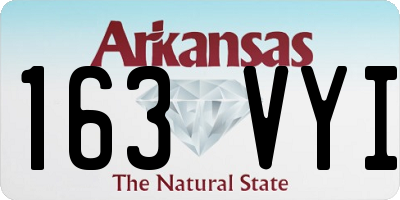 AR license plate 163VYI