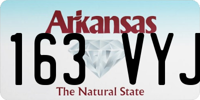 AR license plate 163VYJ