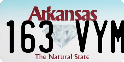 AR license plate 163VYM