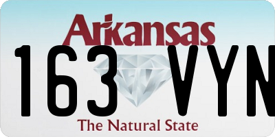 AR license plate 163VYN