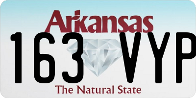 AR license plate 163VYP
