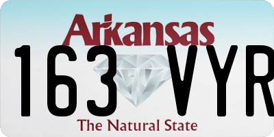 AR license plate 163VYR