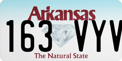 AR license plate 163VYV