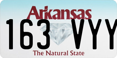AR license plate 163VYY
