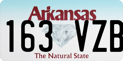 AR license plate 163VZB