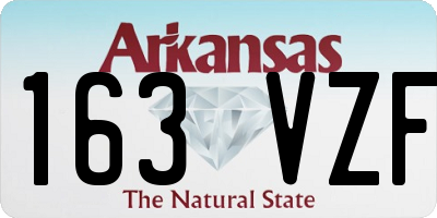 AR license plate 163VZF