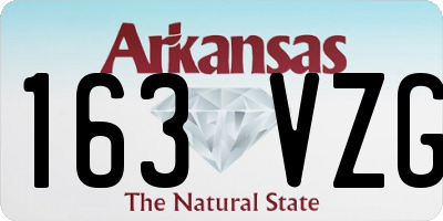 AR license plate 163VZG