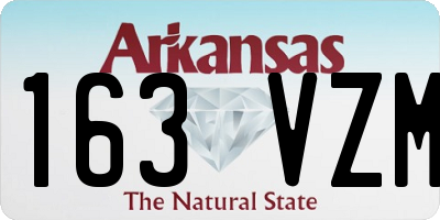 AR license plate 163VZM