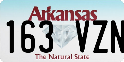 AR license plate 163VZN