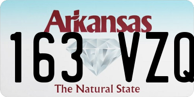 AR license plate 163VZQ