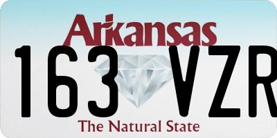 AR license plate 163VZR