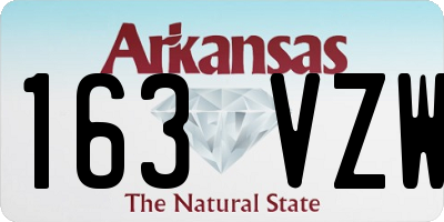 AR license plate 163VZW