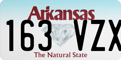 AR license plate 163VZX