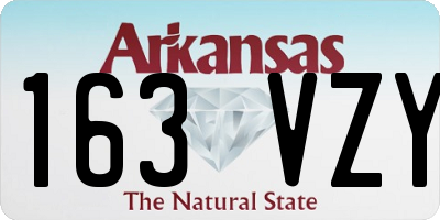 AR license plate 163VZY