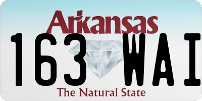 AR license plate 163WAI