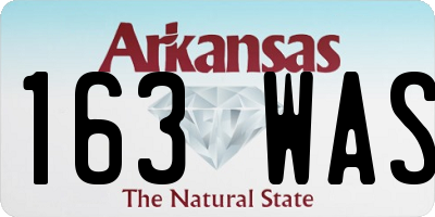 AR license plate 163WAS