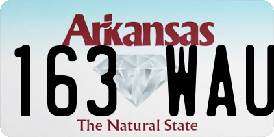 AR license plate 163WAU