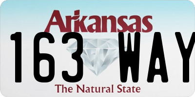 AR license plate 163WAY