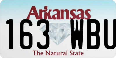 AR license plate 163WBU