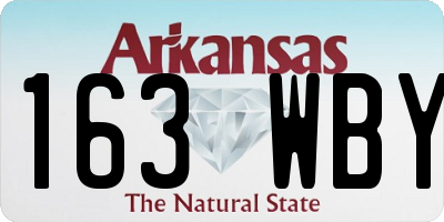AR license plate 163WBY