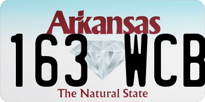 AR license plate 163WCB