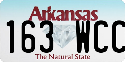 AR license plate 163WCC