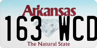 AR license plate 163WCD