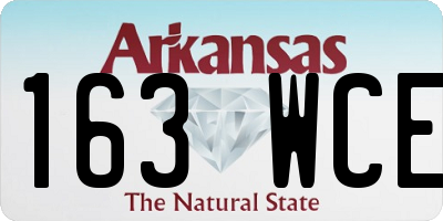 AR license plate 163WCE