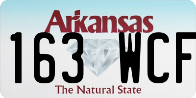 AR license plate 163WCF