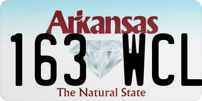 AR license plate 163WCL