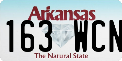 AR license plate 163WCN
