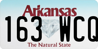 AR license plate 163WCQ