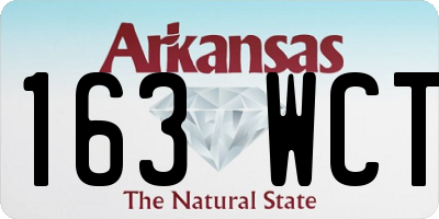 AR license plate 163WCT