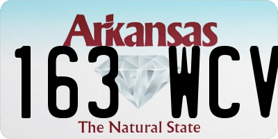 AR license plate 163WCV