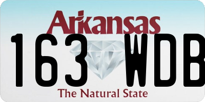 AR license plate 163WDB