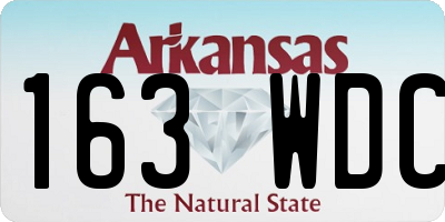 AR license plate 163WDC