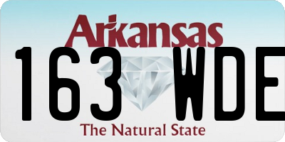 AR license plate 163WDE
