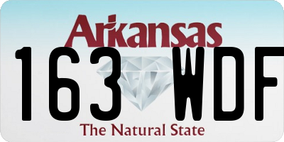 AR license plate 163WDF