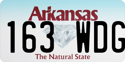 AR license plate 163WDG