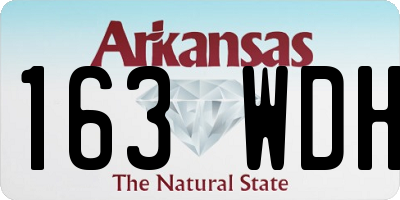 AR license plate 163WDH