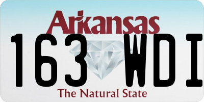 AR license plate 163WDI