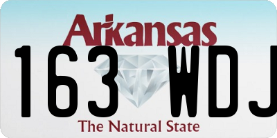 AR license plate 163WDJ