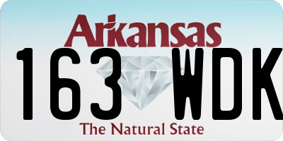 AR license plate 163WDK
