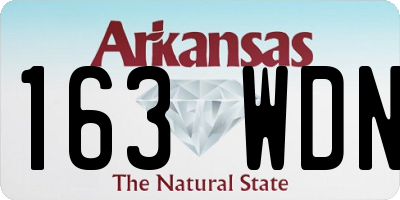 AR license plate 163WDN
