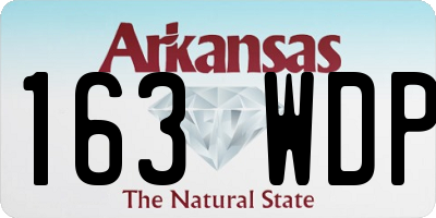 AR license plate 163WDP