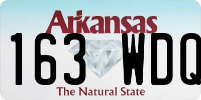 AR license plate 163WDQ