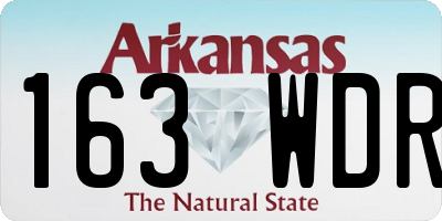 AR license plate 163WDR