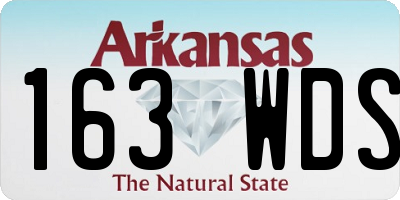 AR license plate 163WDS