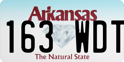 AR license plate 163WDT